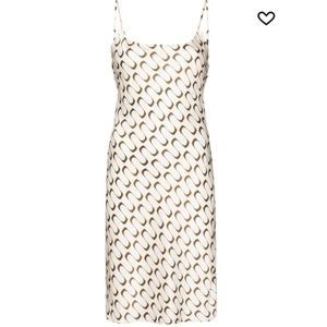 Reformation Rhea Abstract-Print Silk Slip Dress in Frequency Size Medium 6/8